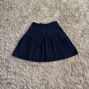 Import Image Navy Blue Pleated Skirt